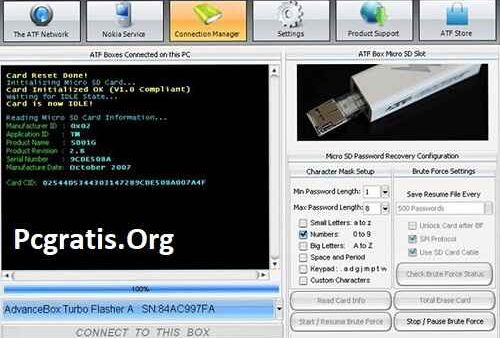 Principais recursos do Advance Turbo Flasher