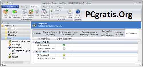 Principais recursos do Application Compatibility Toolkit